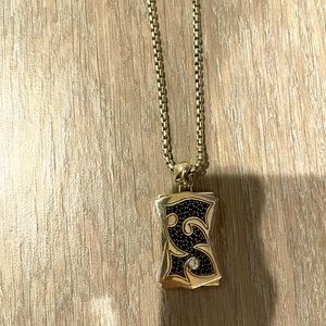 Men’s John hardy silver chain and dog tag